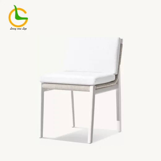 LG396-8 Rope-Woven Outdoor Armless Chair