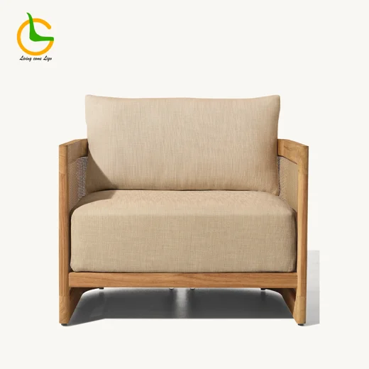 LG398-1 Teak Outdoor Single Sofa