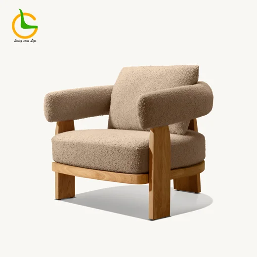 LG400-1 Teak Outdoor Single Sofa