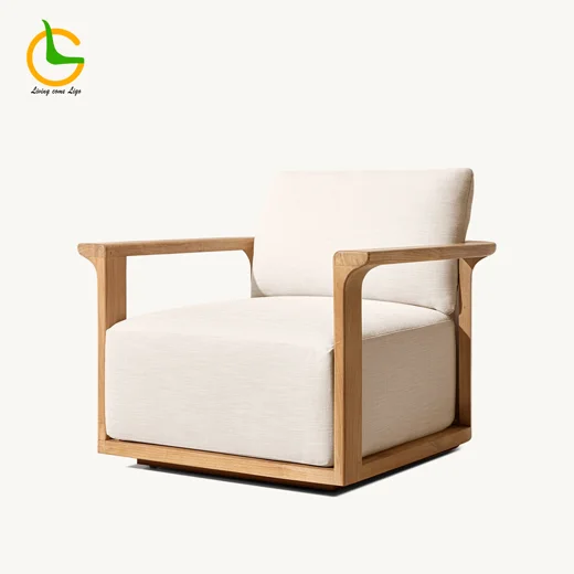 LG402-1 Teak Outdoor Single Sofa