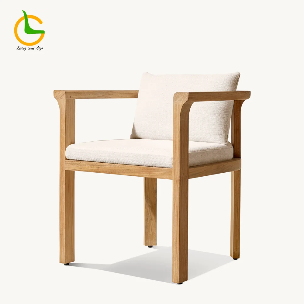 LG402-6 Teak Outdoor Armchair