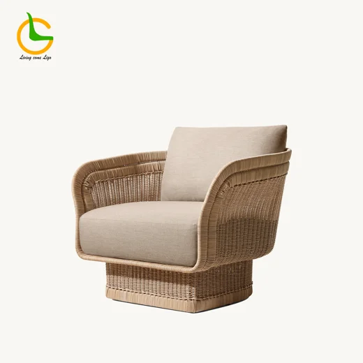 LG404-1 Wicker-Style Outdoor Single Sofa