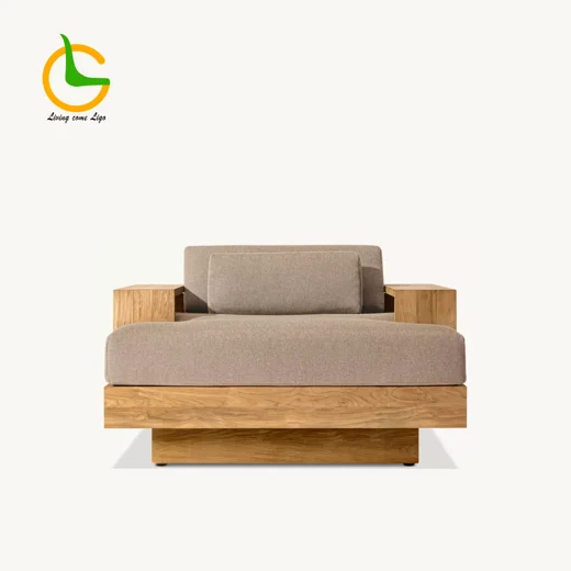 LG406-1 Teak Outdoor Single Sofa