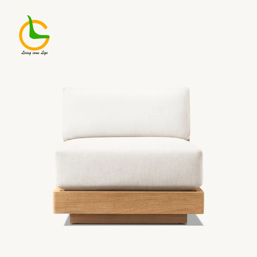 LG407-1 Teak Outdoor Single Sofa