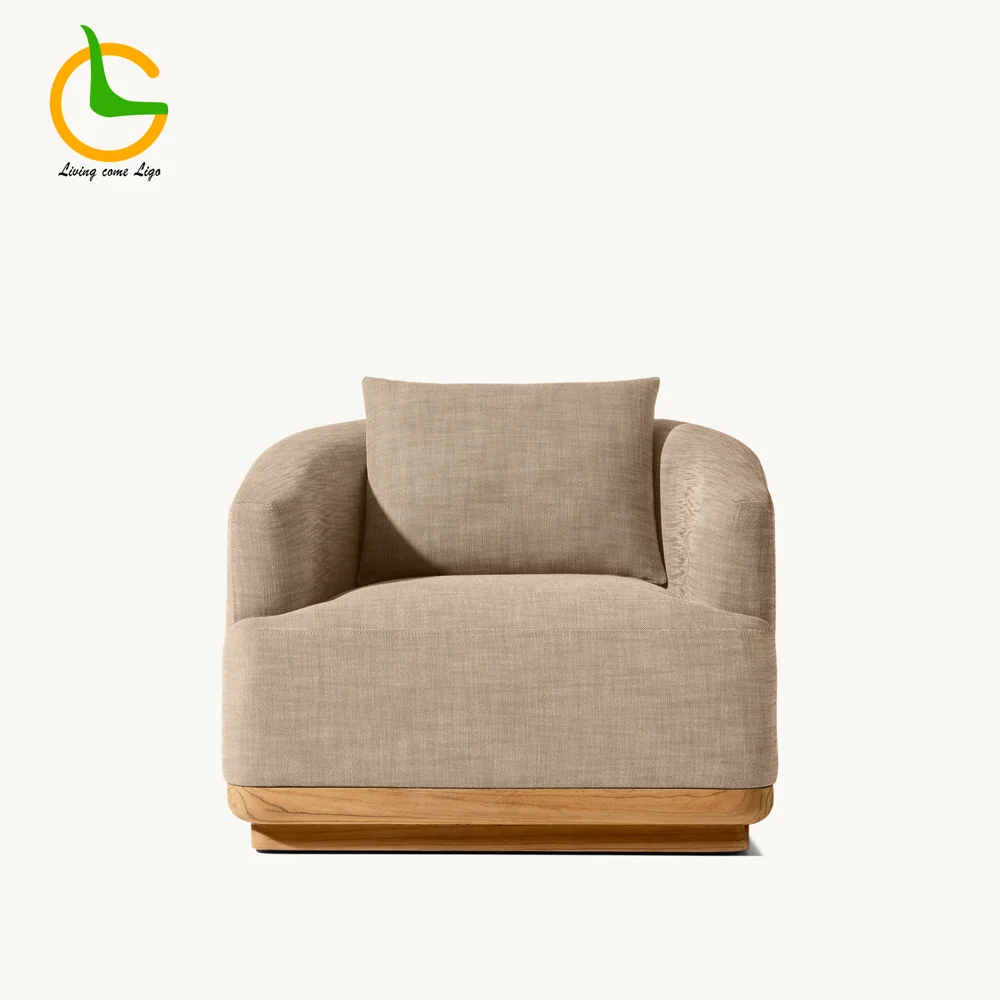 LG408-1 Teak Outdoor Single Sofa