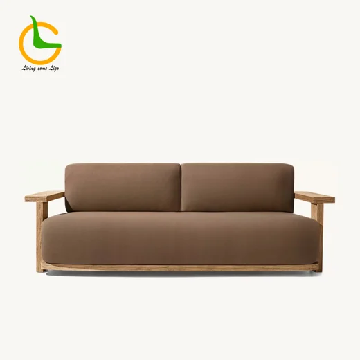 LG412-1 Teak Outdoor Two-Seater Sofa