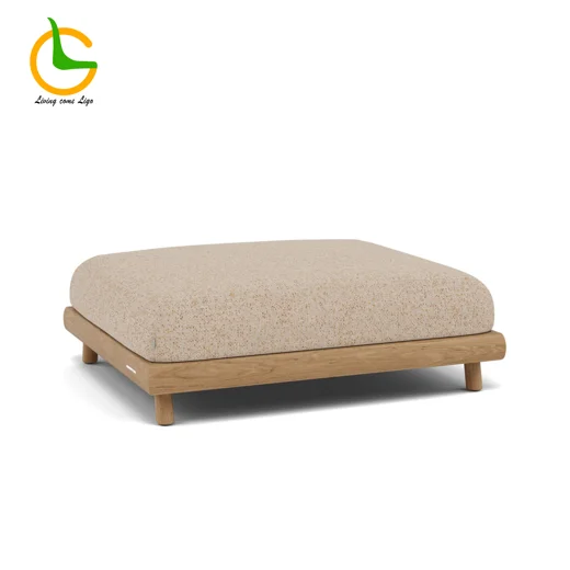 LG414-5 Teak Outdoor Footstool