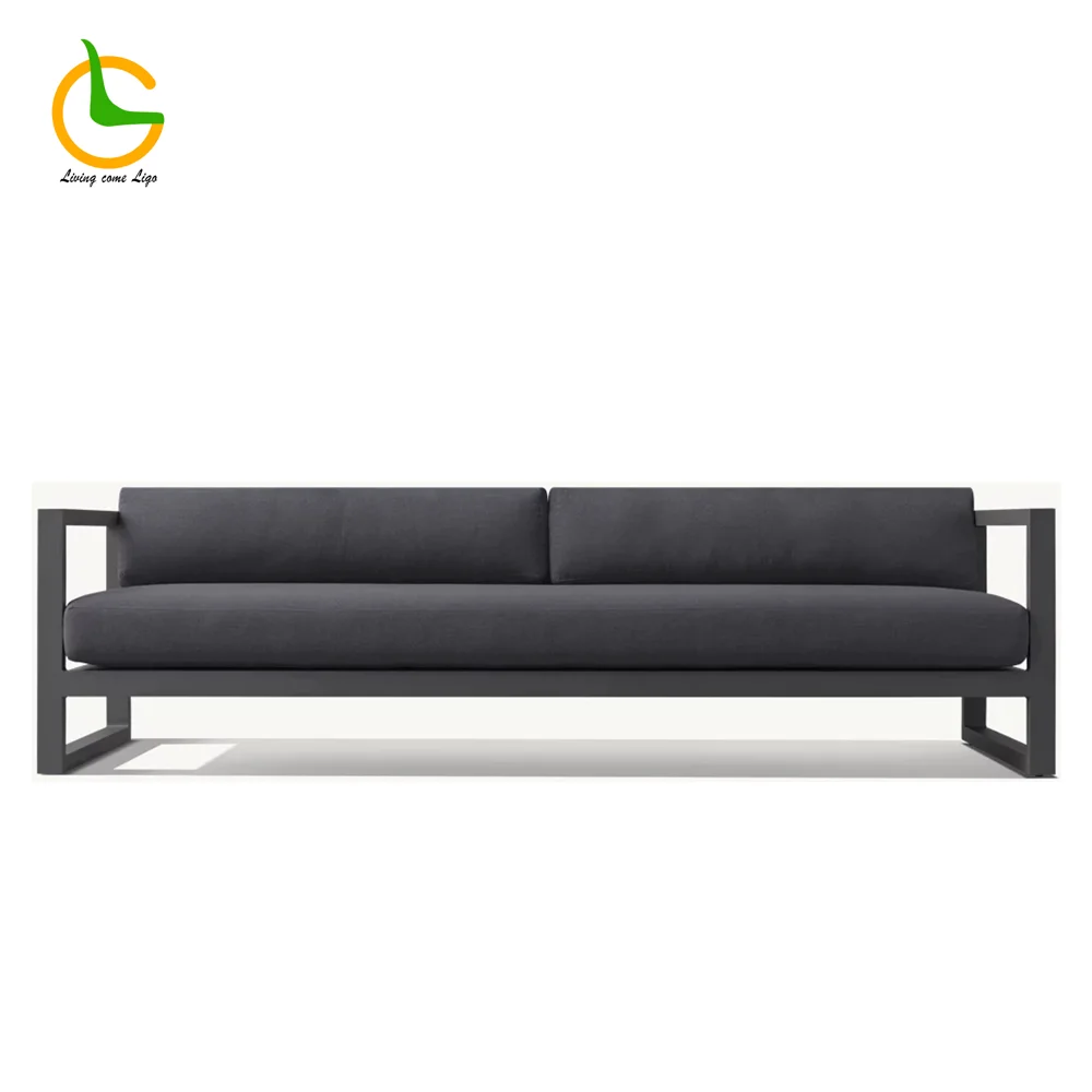 LG415-2 Aluminum Outdoor Three-Seater Sofa
