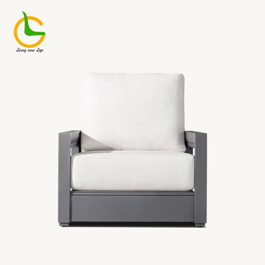 LG417-1 Aluminum Outdoor Single Sofa