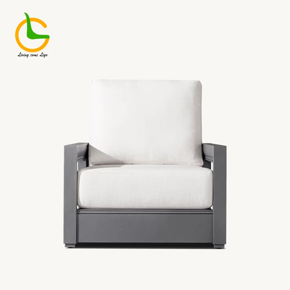 LG417-1 Aluminum Outdoor Single Sofa