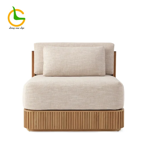 LG420-1 Teak Outdoor Single Sofa