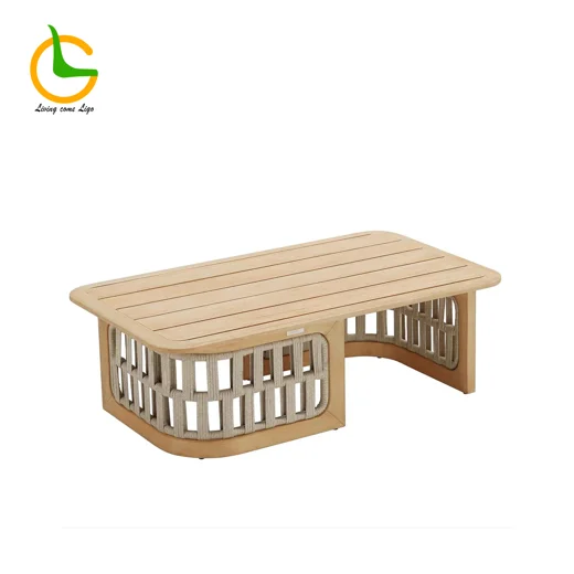 LG424-4 Rope-Woven Outdoor Coffee Table