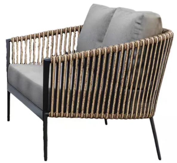 LG43-05 Wicker-Style Outdoor Two-Seater sofa