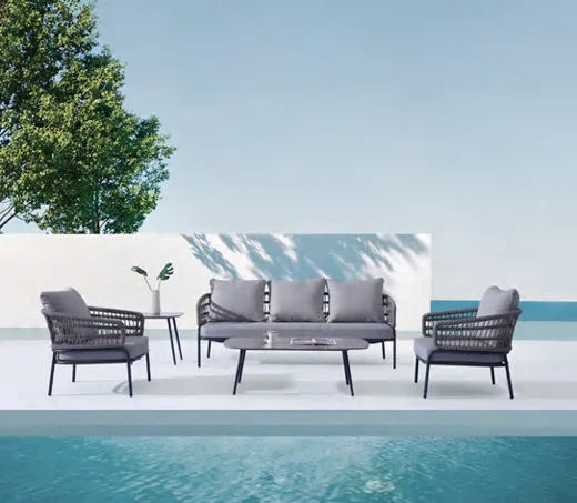 LG47-01 Rope-Woven Outdoor Single Sofa