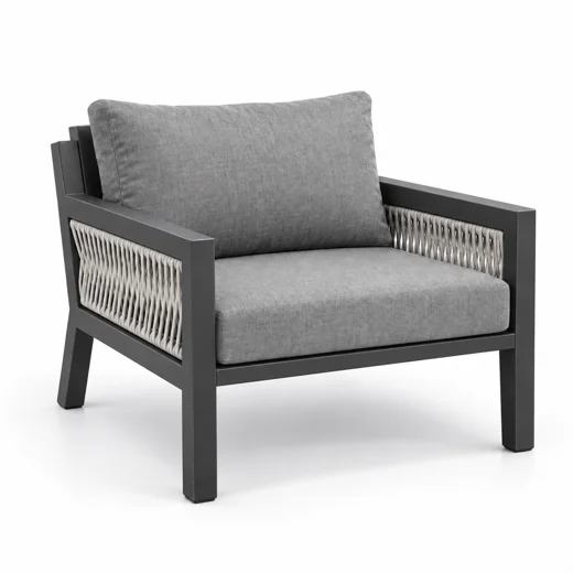 LG483-1 Wicker-Style Outdoor Armchair