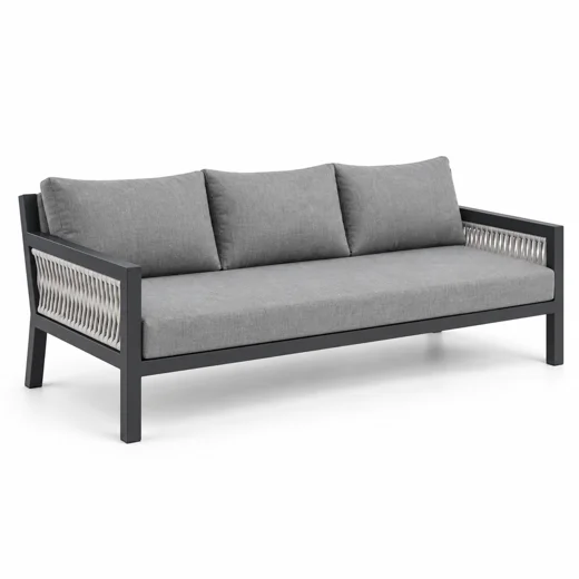 LG483-2 Wicker-Style Outdoor 3-seater sofa