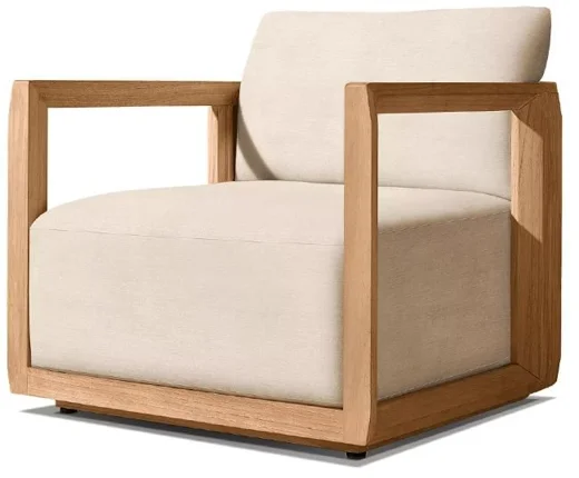 LG504-1 Outdoor Teak Single-Seater Sofa