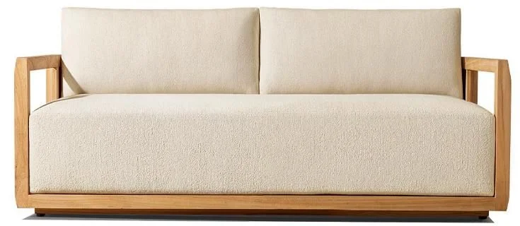 LG504-2 Outdoor Teak Two-Seater Sofa