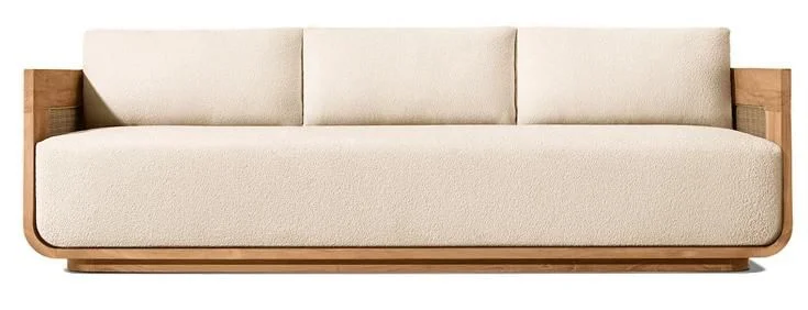 LG506-4 Teak Outdoor Three-Seater sofa