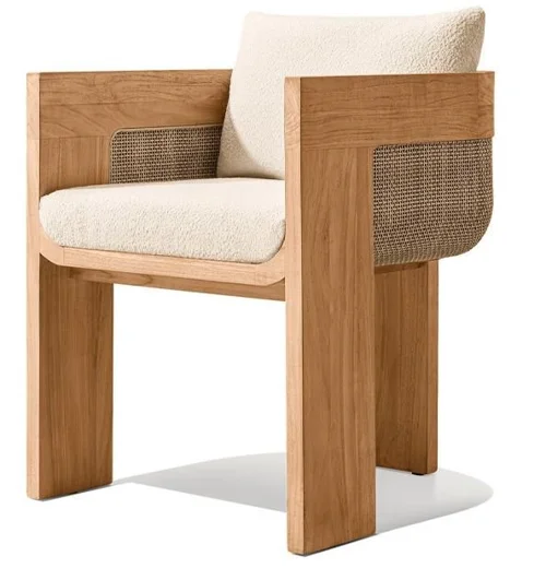 LG507-1 Woven Outdoor armrest dining chair
