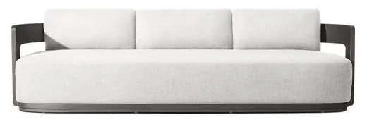 LG508-3 Aluminum Outdoor Three-Seater sofa