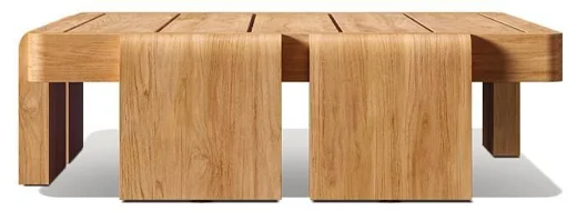 LG510-7 Teak Outdoor corner side table