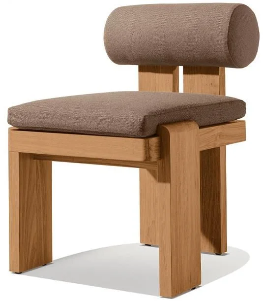 LG511-1 Teak Outdoor armless dining chair
