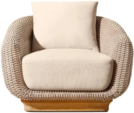 LG514-1 Rope-Woven Outdoor Single Sofa