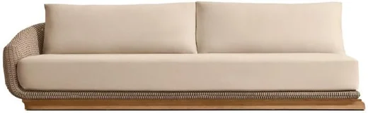 LG514-11 Rope-Woven Outdoor Three-Seater left-arm sofa