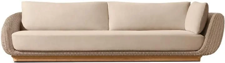 LG514-14 Rope-Woven Outdoor Three-Seater right-arm return sofa