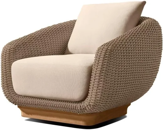 LG514-2 Rope-Woven Outdoor swivel chair