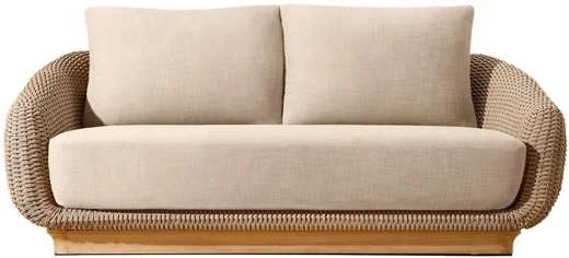 LG514-3 Rope-Woven Outdoor Two-Seater sofa
