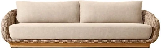 LG514-4 Rope-Woven Outdoor Three-Seater sofa
