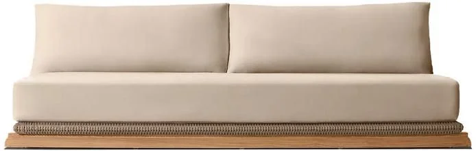 LG514-8 Rope-Woven Outdoor Two-Seater armless sofa