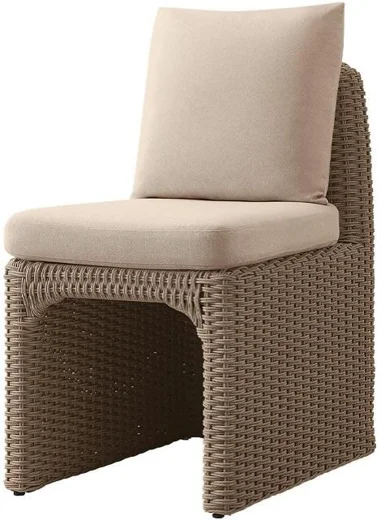 LG516-1 Rope-Woven Outdoor armless dining chair