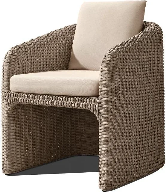 LG516-2 Rope-Woven Outdoor armrest dining chair