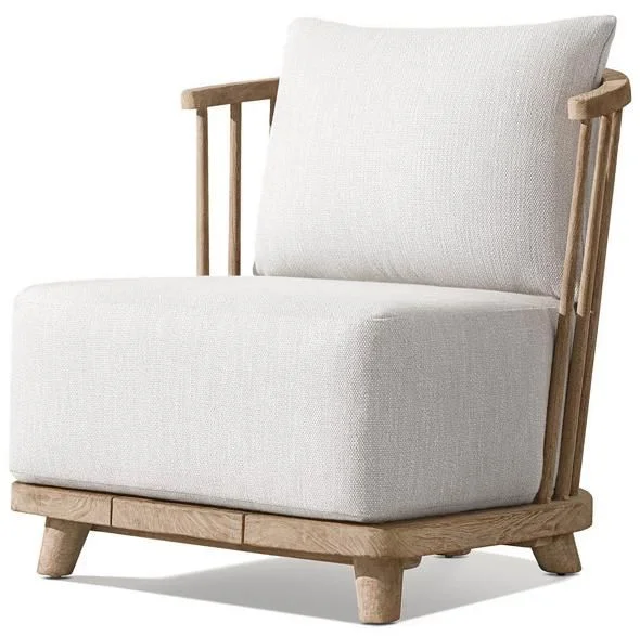 LG517-2 Teak Outdoor Single Sofa