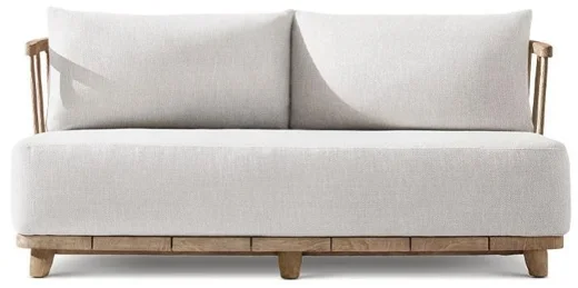 LG517-3 Teak Outdoor Two-Seater sofa