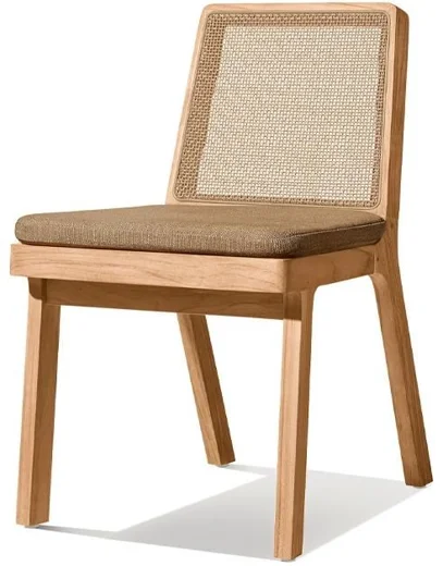 LG520-1 Wicker-Style Outdoor armless dining chair