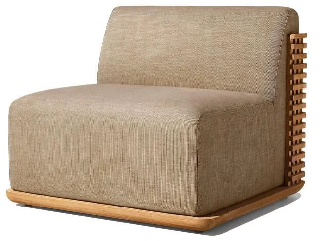 LG521-1 Wicker-Style Outdoor Single Sofa