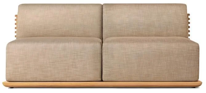 LG521-3 Teak Outdoor Two-Seater sofa