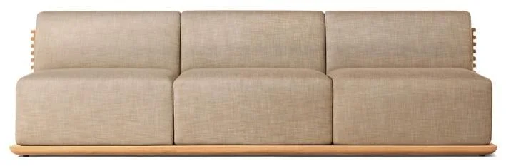 LG521-4 Teak Outdoor Three-Seater sofa