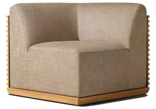 LG522-4 Wicker-Style Outdoor corner sofa