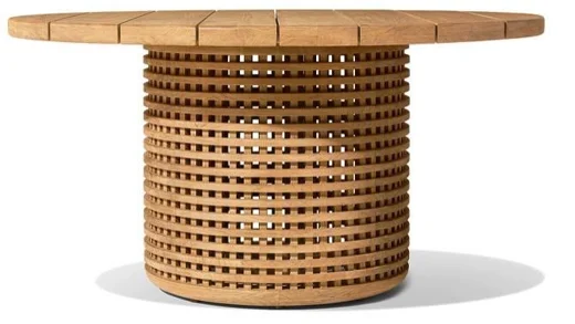 LG523-2 Wicker-Style Outdoor round dining table