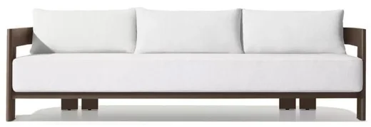 LG524-6 Aluminum Outdoor Three-Seater sofa