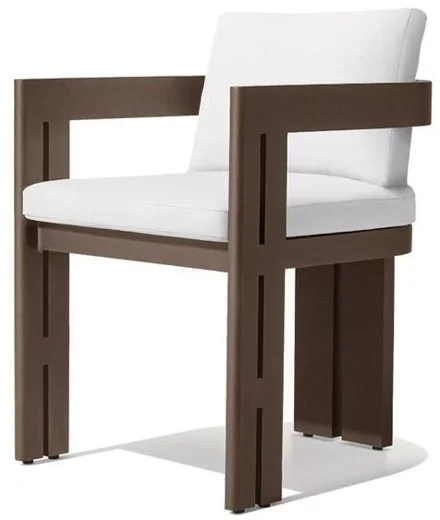 LG526-2 Aluminum Outdoor armrest dining chair