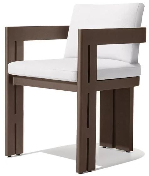 LG526-2 Aluminum Outdoor armrest dining chair