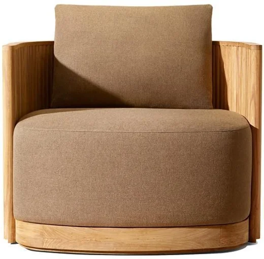 LG527-1 Teak Outdoor swivel chair