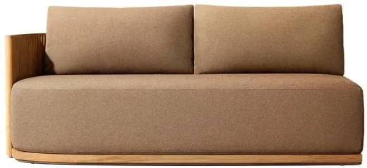 LG530-2 Teak Outdoor Two-Seater left-arm sofa