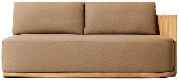 LG530-5 Teak Outdoor Two-Seater right-arm sofa